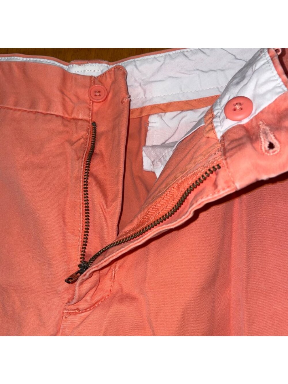 Gap Womens Coral Pants Classic Fit Size 10R With Pockets & Button-Zip Closure - Picture 3 of 7